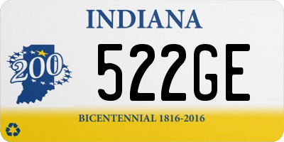 IN license plate 522GE