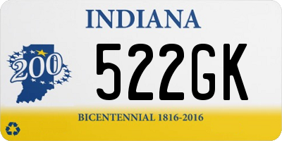 IN license plate 522GK