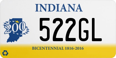 IN license plate 522GL