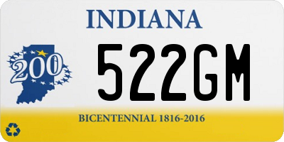 IN license plate 522GM