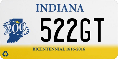 IN license plate 522GT