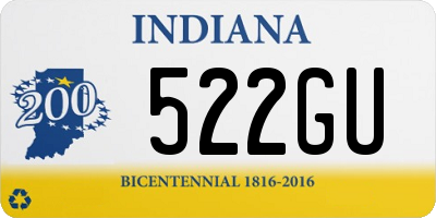 IN license plate 522GU