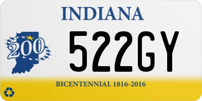 IN license plate 522GY