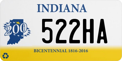 IN license plate 522HA
