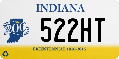 IN license plate 522HT