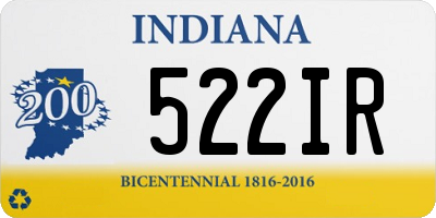 IN license plate 522IR