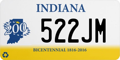 IN license plate 522JM