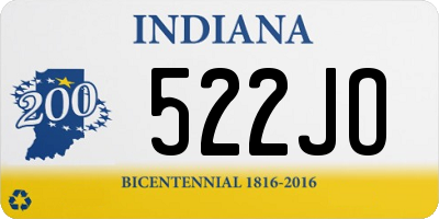 IN license plate 522JO