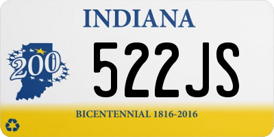 IN license plate 522JS