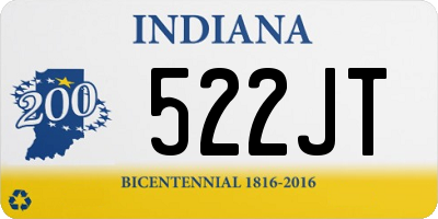 IN license plate 522JT