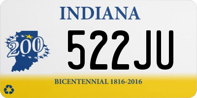 IN license plate 522JU