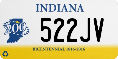 IN license plate 522JV