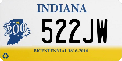 IN license plate 522JW