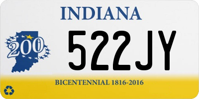 IN license plate 522JY