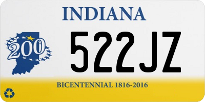 IN license plate 522JZ