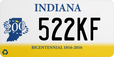 IN license plate 522KF