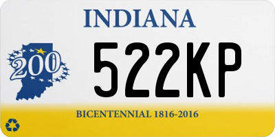 IN license plate 522KP