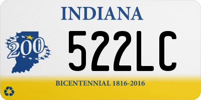 IN license plate 522LC