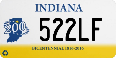 IN license plate 522LF