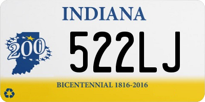 IN license plate 522LJ