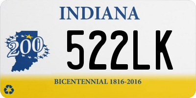 IN license plate 522LK