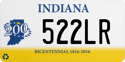 IN license plate 522LR