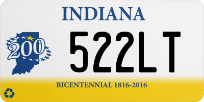 IN license plate 522LT