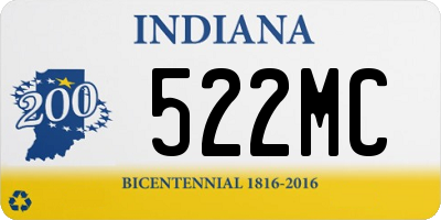 IN license plate 522MC