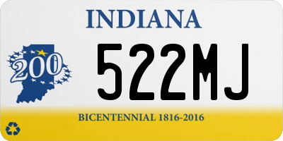 IN license plate 522MJ