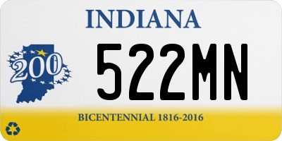 IN license plate 522MN