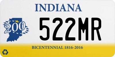 IN license plate 522MR