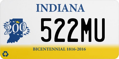 IN license plate 522MU