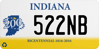 IN license plate 522NB