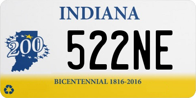 IN license plate 522NE