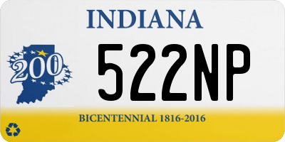 IN license plate 522NP