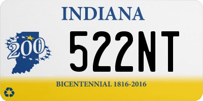 IN license plate 522NT