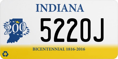 IN license plate 522OJ