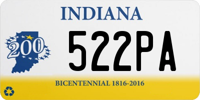 IN license plate 522PA