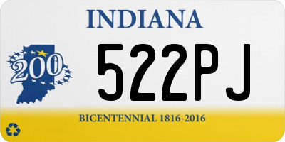 IN license plate 522PJ