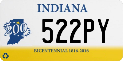 IN license plate 522PY