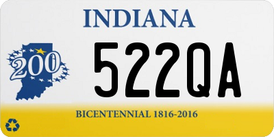 IN license plate 522QA