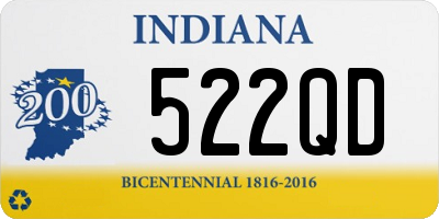 IN license plate 522QD