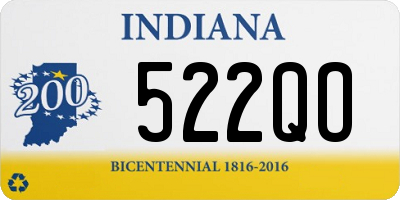 IN license plate 522QO