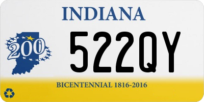 IN license plate 522QY