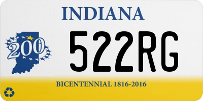 IN license plate 522RG