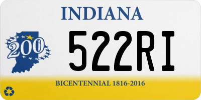 IN license plate 522RI