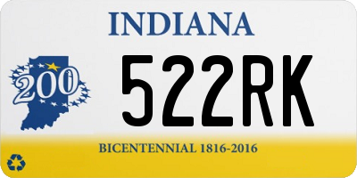 IN license plate 522RK