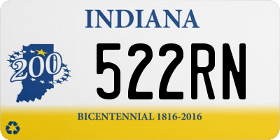 IN license plate 522RN