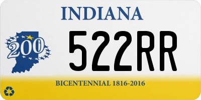 IN license plate 522RR