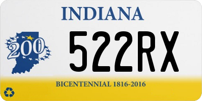 IN license plate 522RX